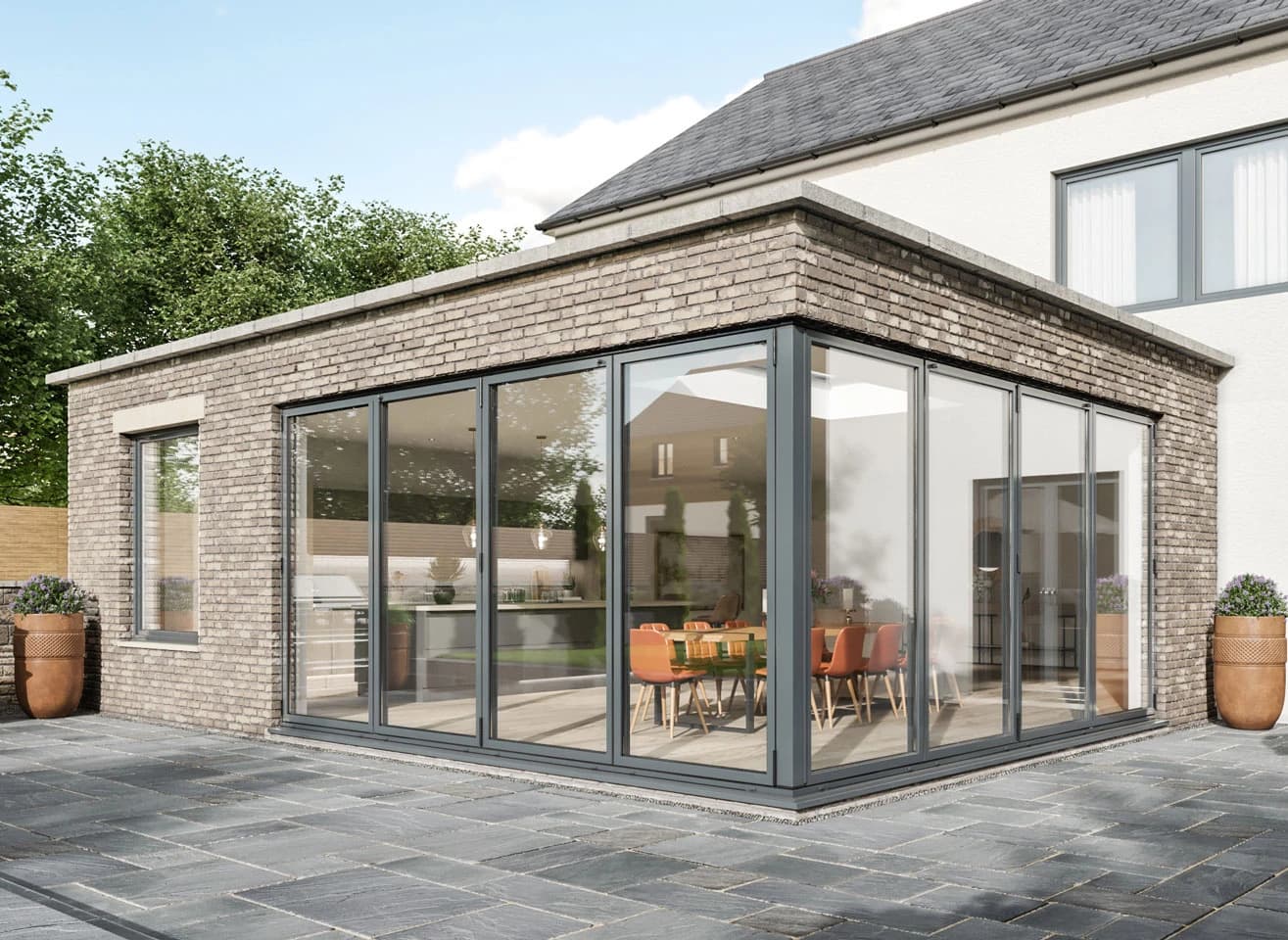 Premium aluminium bifold doors